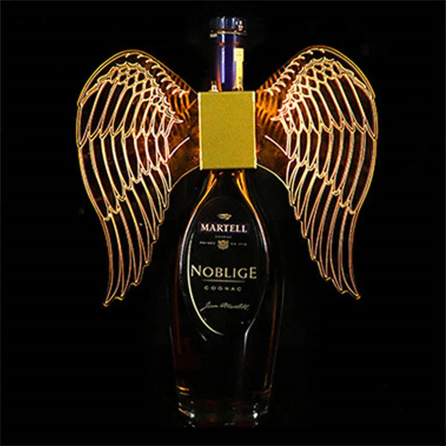 Bâton LED Rechargeable + Ailes de Papillon Lumineuses – Lampes et Sparkler pour Bouteilles de Champagne et Service de Vi