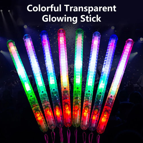 Lot de 12/24/48 Bâtons LED à Fibre Optique – Lumière Festive pour Anniversaires, Mariages, Soirées, Concerts et Clubs