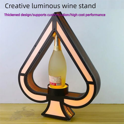 Présentoir à bouteille LED – Support vin et champagne pour bar & nightclub